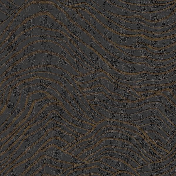 PROFHOME 395073-GU Grafik Tapete metallische Akzente Schwarz Silber 0,53 m günstig online kaufen