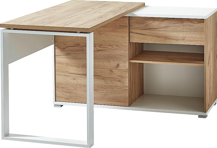 GERMANIA Eckschreibtisch GW-Lioni, mit integriertem Sideboard günstig online kaufen
