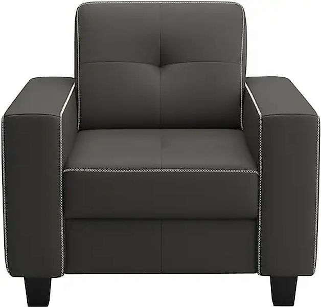 PLACES OF STYLE Sessel »Varese« Kreuznaht in beige günstig online kaufen