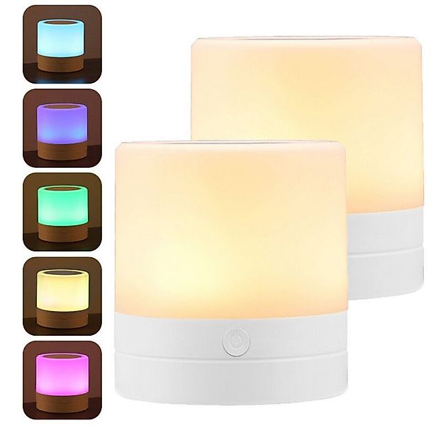 VIVIHEYDAY Nachttischlampe Touch Dimmbar,LED Nachtlicht Baby, RGB Tischlamp günstig online kaufen
