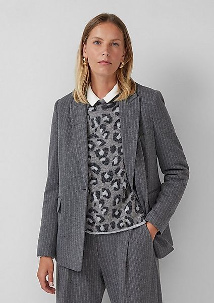 s.Oliver Jackenblazer Indoor-Blazer Antaillierter Blazer mit Nadelstreifen günstig online kaufen