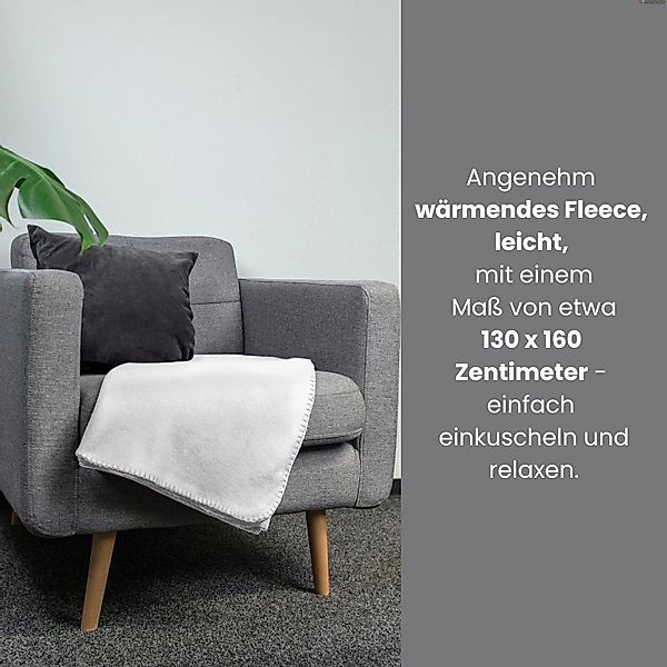 Wohndecke Polar-Fleece ca. 130x160, wometo, OEKO-TEX®, günstig online kaufen