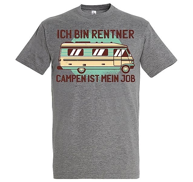 Youth Designz T-Shirt Ich bin Rentner Campen ist mein Job Herren T-Shirt mi günstig online kaufen