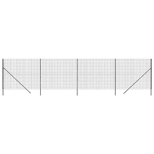 vidaXL Maschendrahtzaun Anthrazit 1,8x10 m Verzinkter Stahl 154229 günstig online kaufen