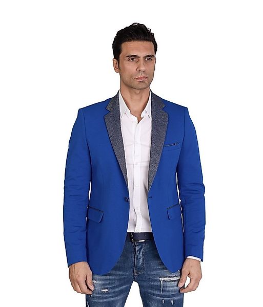 Denim Distriqt Jerseysakko in Slim Fit mit Stretch Royal Blau Gr. 46 entspr günstig online kaufen