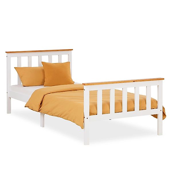 Homestyle4u Holzbett 90/140x200 70x140 Doppelbett Jugendbett günstig online kaufen