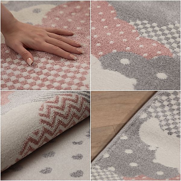 SIMPEX24 Teppich Wolken Design, Läufer, Höhe: günstig online kaufen