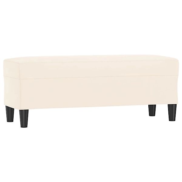 vidaXL Sitzbank Creme 100x35x41 cm Samt 349429 günstig online kaufen
