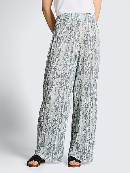 TOM TAILOR Denim Stoffhose Hosen & Chino Crinkle Wide Leg Hose mit Schlange günstig online kaufen