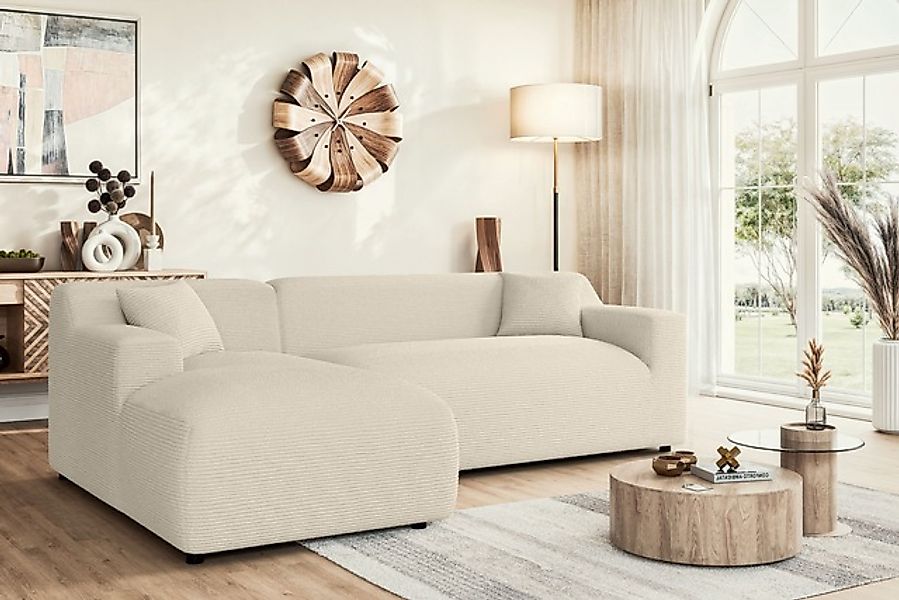 Home affaire Ecksofa »LILLIANA Designsofa, L-Form mit Recamiere rechts/link günstig online kaufen