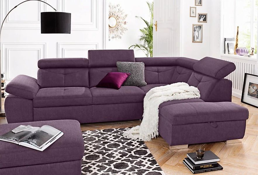 exxpo - sofa fashion Ecksofa "Spring, super bequem und komfortabel mit Armt günstig online kaufen