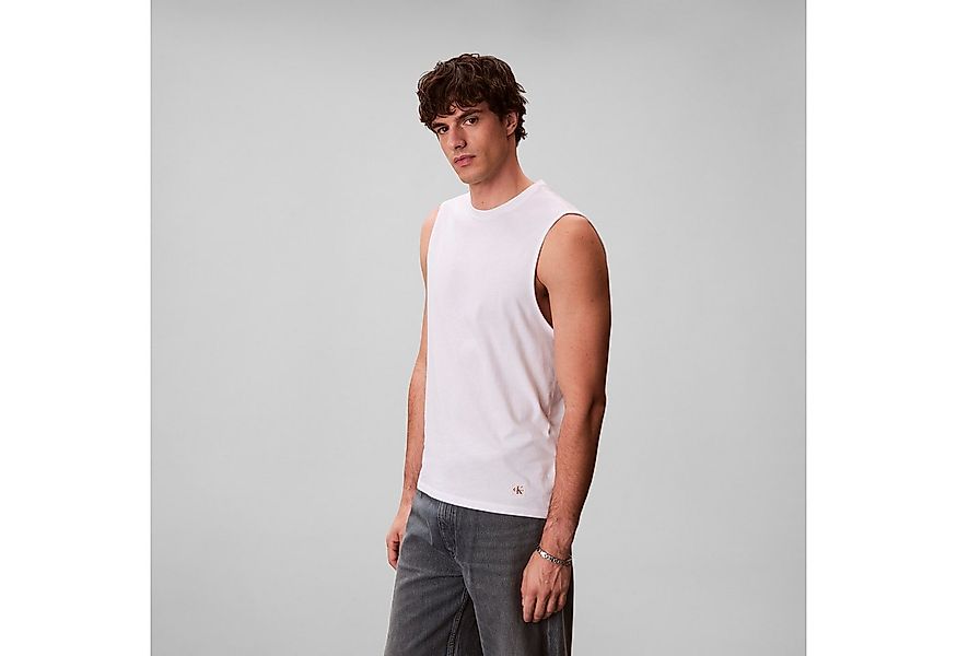 Calvin Klein Jeans Tanktop JERSEY BADGE MUSCLE TANK Regular fit mit Rundhal günstig online kaufen