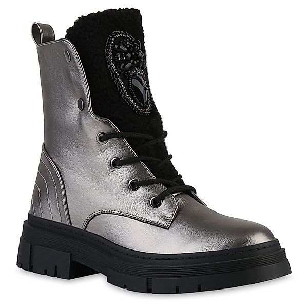 VAN HILL 841889 Schnürstiefelette Damen-Winterstiefel mit günstig online kaufen