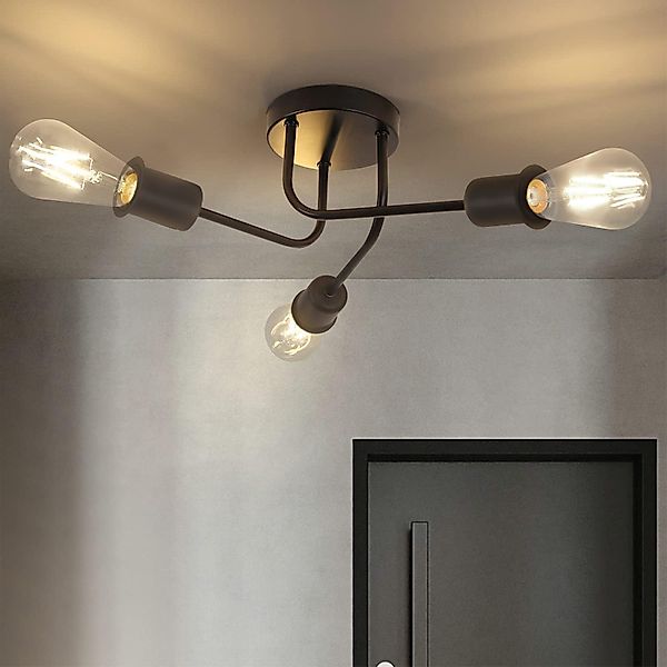 ZMH Deckenleuchte Deckenlampe Vintage Wohnzimmer E27, günstig online kaufen