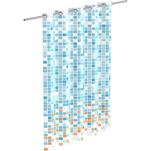 Eisl Duschvorhang Mosaik GRAU Breite 180 günstig online kaufen