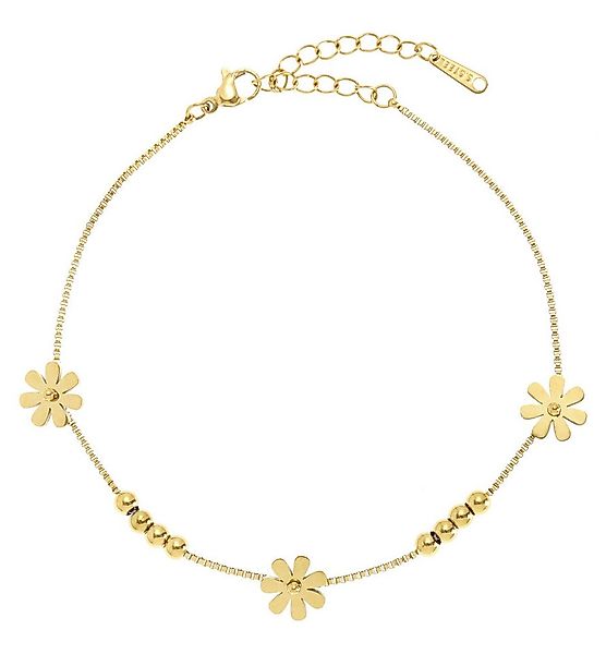 LASCANA Fußkette Edelstahlschmuck, Hochwertiger, vergoldeter Fußschmuck günstig online kaufen