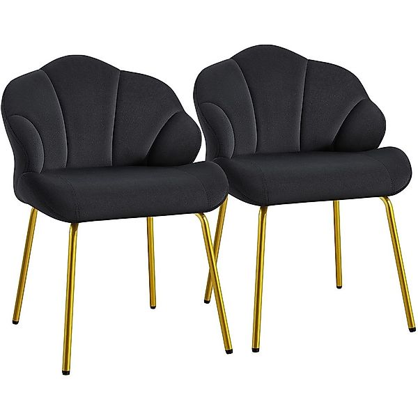 Yaheetech Esszimmerstuhl Loungesessel in Muschelform (2 günstig online kaufen