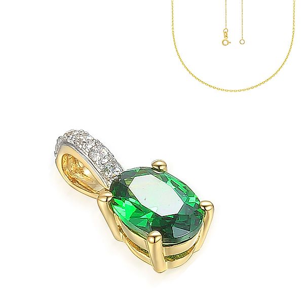 Stella-Jewellery Kettenanhänger 585 Gelbgold Anhänger synth. günstig online kaufen