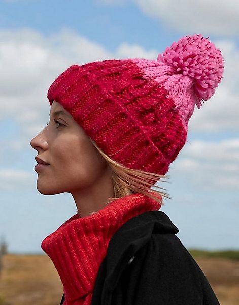Beechfield® Bommelmütze Apres Beanie - Luxus Bommel günstig online kaufen