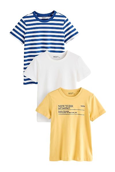 Next T-Shirt Basic T-Shirts, 3er-Pack (3-tlg) günstig online kaufen