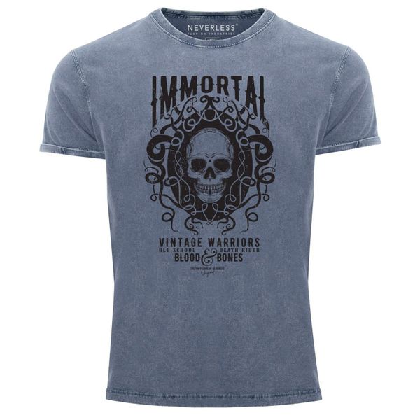 Neverless Print-Shirt Neverless® Herren T-Shirt Vintage günstig online kaufen