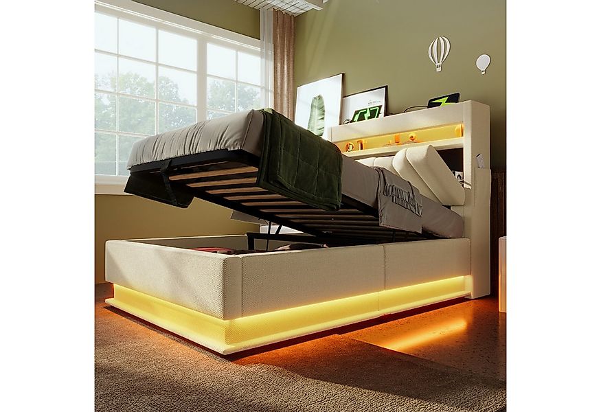 TavilaEcon Boxspringbett Modernes LED-Bett mit Smart-Funktionen, 4 Größen ( günstig online kaufen