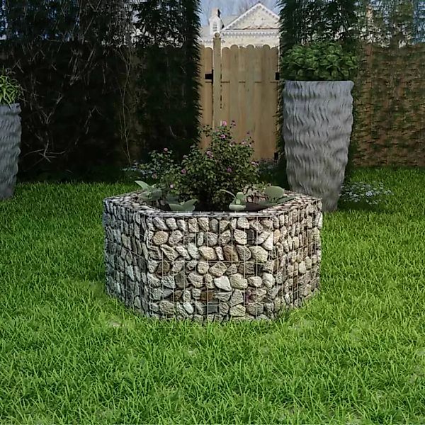 vidaXL Hochbeet Sechseckiges Gabionen-Hochbeet 100×90×50 cm günstig online kaufen