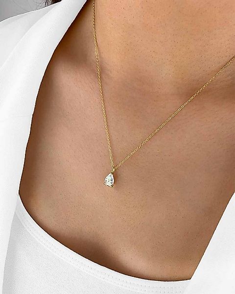 DANIEL CLIFFORD Kette mit Anhänger 'Aurelia' Damen Halskette Silber 925, 14 günstig online kaufen