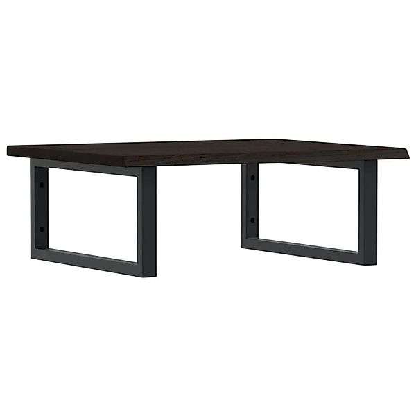 vidaXL Waschtischplatte mit Halterung Stahl und Massivholz Eiche 3302617 günstig online kaufen