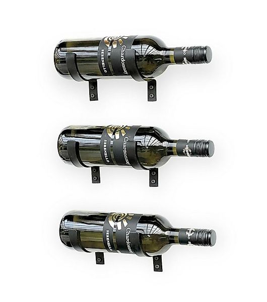 DanDiBo Weinregal 6x Wandhaken Weinflaschen Metall Schwarz 96347, Haken DIY günstig online kaufen