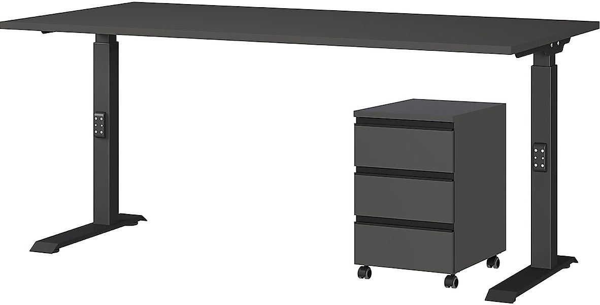 GERMANIA "Lemont" 2 tlg. Set bestehend aus höhenverstellbarem Schreibtisch günstig online kaufen