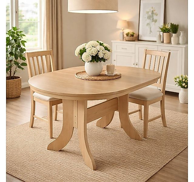 moebel-direkt-online Esstisch Auszugs-Esstisch oval, von 120 cm bis auf 160 günstig online kaufen