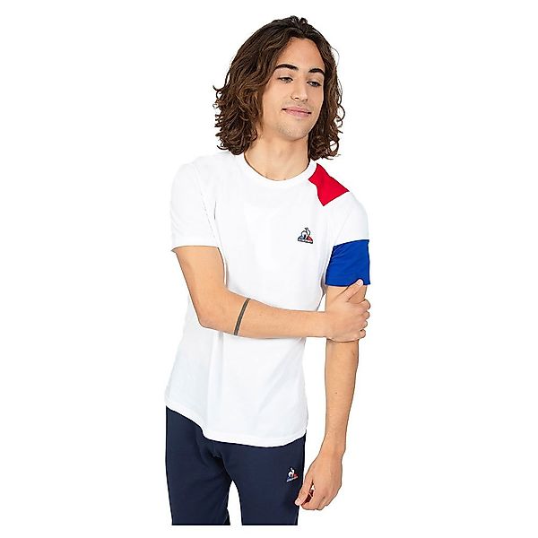 Le Coq Sportif Bat N°1 Kurzärmeliges T-shirt L New Optical White / Blue Ele günstig online kaufen