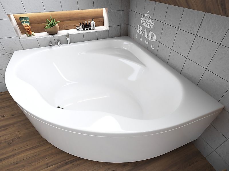 KOLMAN Badewanne Eckbadewanne Standard 150x150, Ablaufgarnitur günstig online kaufen