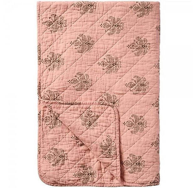 Wohndecke Ib Laursen Quilt Decke Tagesdecke Rosa mit Blumen, Ib Laursen günstig online kaufen