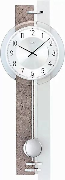 AMS Pendelwanduhr »W7440«, Quarzuhr,Holzgehäuse,Esszimmer,Wohnzimmer günstig online kaufen