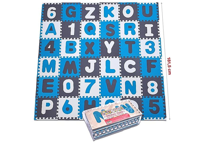 Pink Papaya Puzzlematte Puzzlematte mit Zahlen und Buchstaben Kids Zone, Ex günstig online kaufen