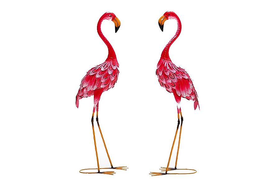 KOMFOTTEU Gartenfigur Gartendeko, (2er Set, 2 St), Flamingo-Gartenstatuen 8 günstig online kaufen