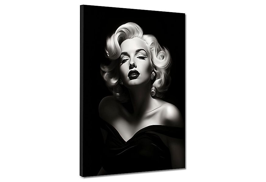 Artedinoi Leinwandbild Beautiful Marilyn Black Style Leinwandbild Wandbild günstig online kaufen