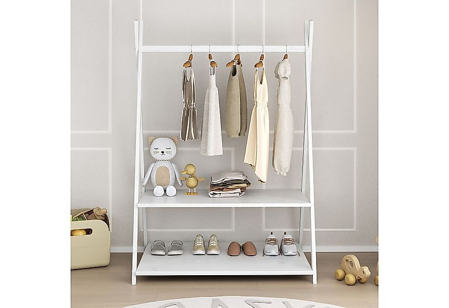 IDIMEX Kinderkleiderschrank DANILO Kindergarderobe freistehend Ablage Tipid günstig online kaufen