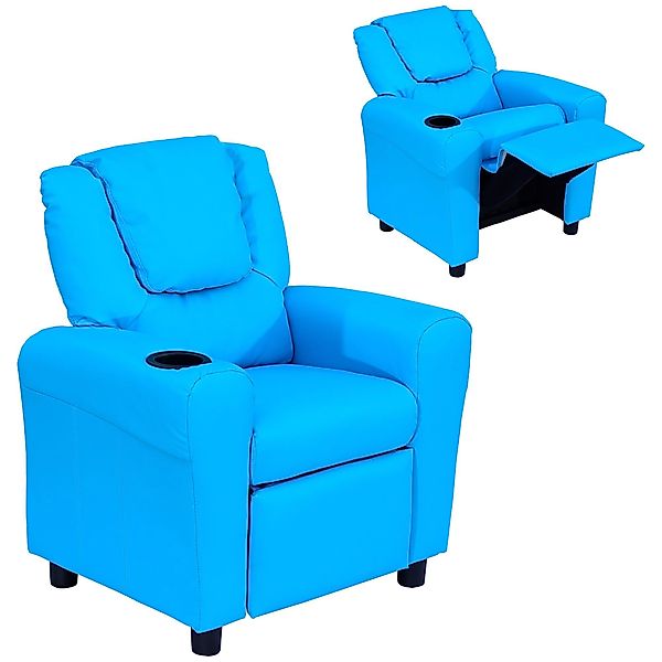 HOMCOM Sessel Kindersessel, Liegefunktion, Eingebauten Becherhalter, günstig online kaufen