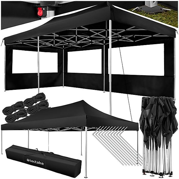 tectake Pavillon Viola, mit 3 Seitenteilen, günstig online kaufen