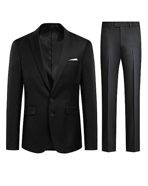Allthemen Anzug (2 tlg) Herren Anzug mit 2 Knöpfe Hochzeitanzug komplett Se günstig online kaufen