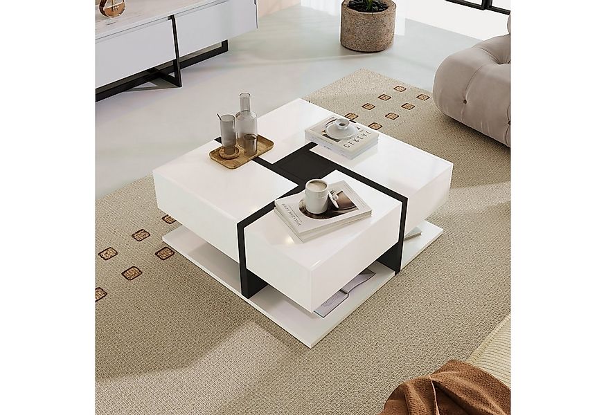 MODFU Couchtisch mit versteckten Schubladen (einzigartige Farbabstimmung un günstig online kaufen