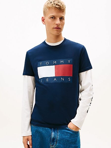 Tommy Jeans T-Shirt, Rundhalsausschnitt, Regular Fit, Logo-Druck günstig online kaufen