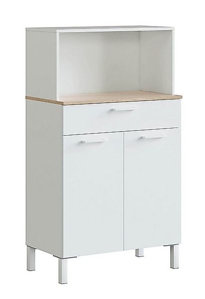 habeig Küchenbuffet Küchenschrank, Singleküche, Mehrzweckschrank, weiß, günstig online kaufen
