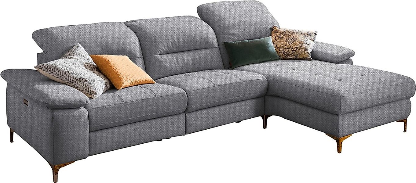Home affaire Ecksofa "Basel L-Form" mit vollmotorischer Relaxfunktion und m günstig online kaufen