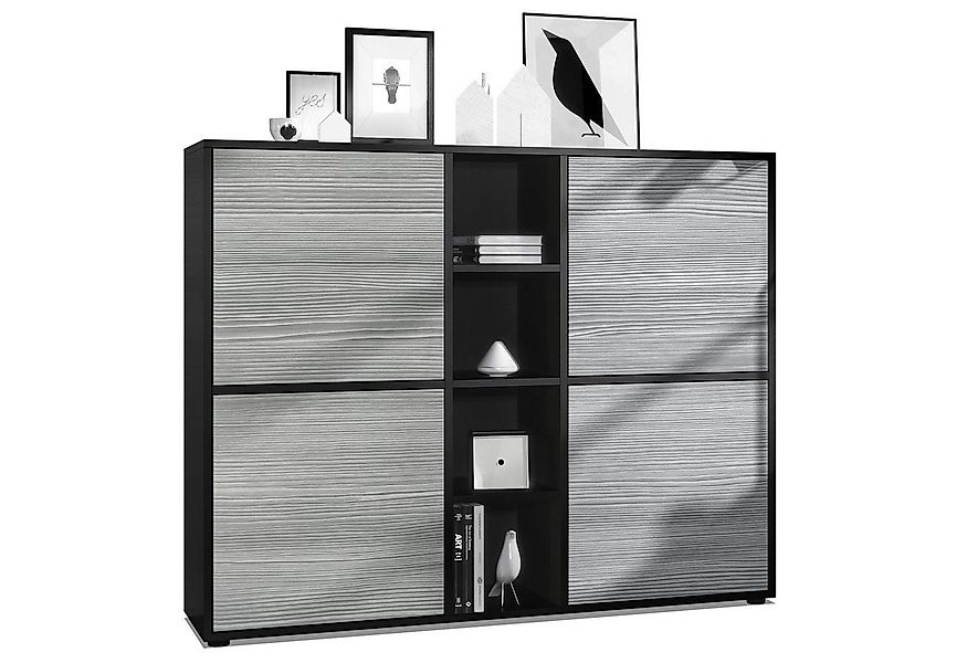 Vladon Highboard Cuba V3 (Highboard, Schrank Anrichte Cuba V3 mit 12 Fächer günstig online kaufen
