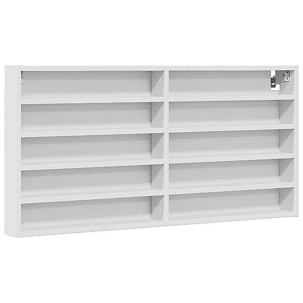 vidaXL Regal Vitrinenschrank Weiß 100x8,5x50 cm günstig online kaufen