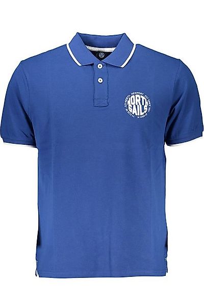 North Sails Poloshirt Herrenpolo Blau mit Kontrastdetails und Print – günstig online kaufen